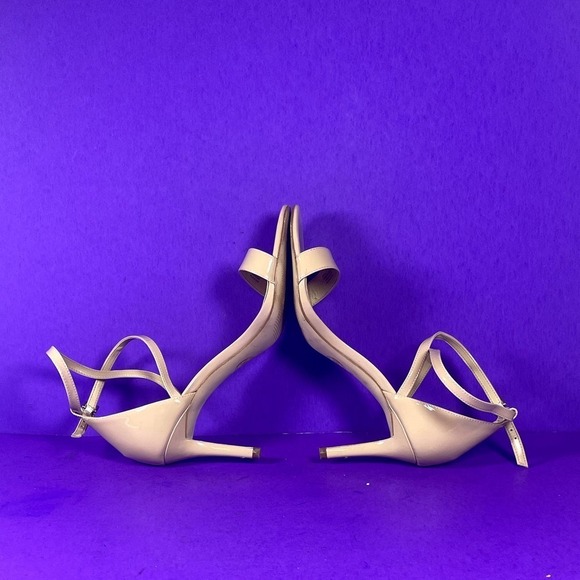 MICHAEL MICHAEL‎ KORS Beige Patent Leather Strappy Sandals Women's Size 8 - Picture 7 of 9